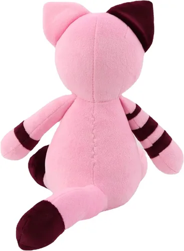 Vista 6 de Gato de peluche de estilo gótico, juguetes de peluche de zombis, muñeca de felpa suave de gato, adorable regalo de animal tapado para niños