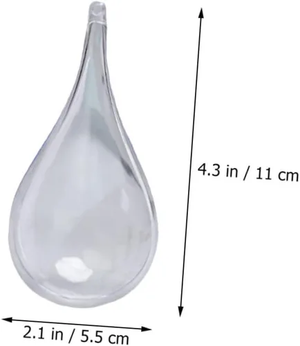 Vista 2 de NOLITOY 24 bolas huecas rellenables de Navidad, bolas transparentes rellenables, bolas de Navidad transparentes, decoraciones de ceremonia de boda