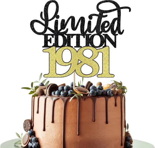 Vista 21 de Decoración para tartas de edición limitada de 1935, decoración de pastel de feliz cumpleaños 90, hombres y mujeres animan 90 años/90 y fabulosa