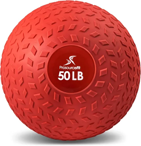 Vista 10 de ProsourceFit Slam Medicine Balls 5, 10, 15, 20, 25, 30, 50lbs Smooth and Tread Textured Grip Dead Weight Balls for Strength and Conditioning