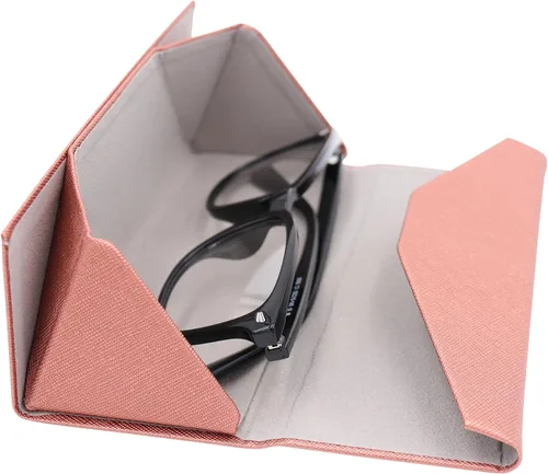 Vista 170 de Real Sic Funda para lentes de sol para hombres y mujeres, soporte magnético plegable para lentes de sol, inspirado en el color sólido