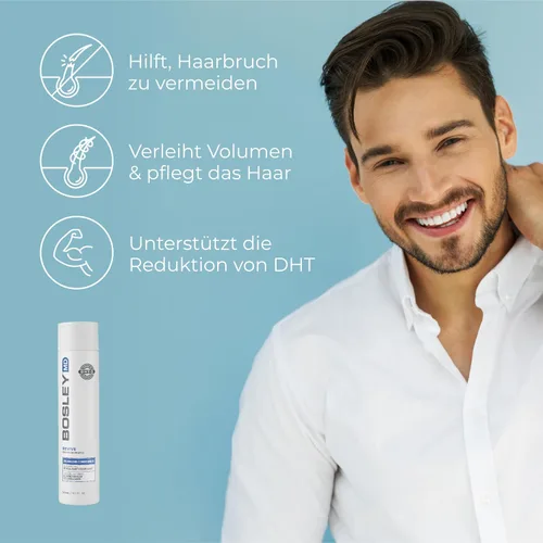Vista 4 de BosRevive - Acondicionador voluminizador para un cabello notablemente adelgazante, sin tratamiento de color, palma enana americana con bloqueo