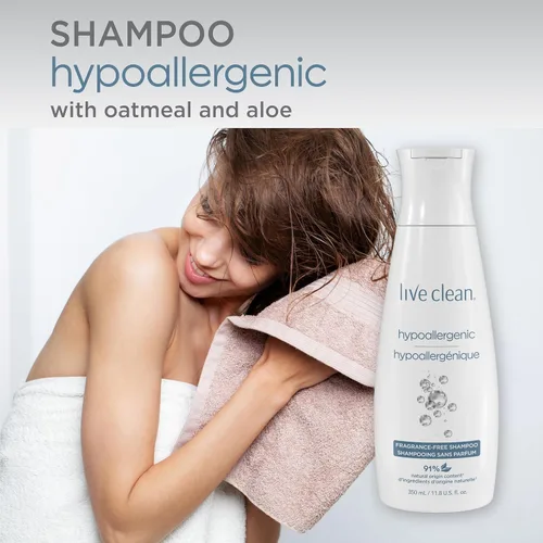 Vista 3 de Live Clean Champú hipoalergénico sensible 11.8 fl oz/12 fl.oz