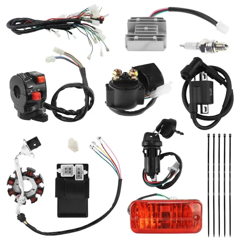 Vista 11 de PRO BAT Arnés de cableado eléctrico completo Cable CDI Bobina Conjunto de estator de 8 polos para vehículos de 4 ruedas Stroke ATV Quad Pit Dirt