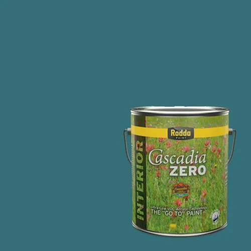 Vista 52 de Rodda Paint CASCADIA XL Pintura e imprimación satinada exterior en uno, cuarto de galón, Aquafir