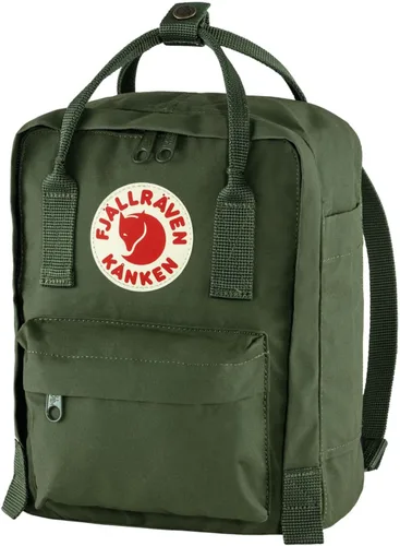 Vista 3 de Fjallraven Kanken Classic - Mochila pequeña para el día a día, Kånken Mini, talla única , Verde bosque