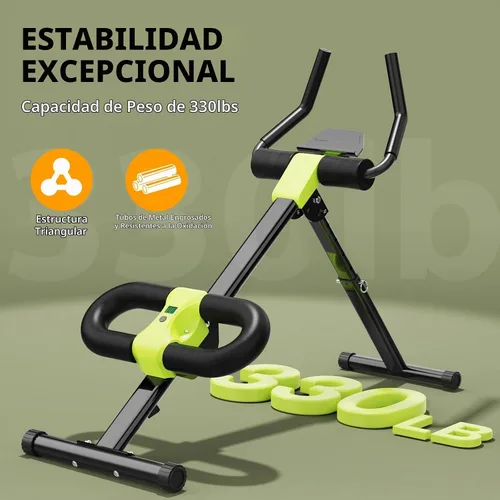 Vista 2 de Equipo de Entrenamiento Abdominal, Máquina de Abdominales para Gimnasio en Casa, Equipo de Ejercicio de Entrenador Abdominal para Ejercicio