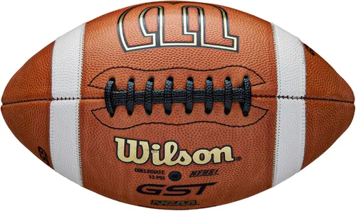 Vista 3 de Wilson GST1003 Juego de cuero de fábrica de fútbol defecto/imperfección - Tamaño oficial, marrón