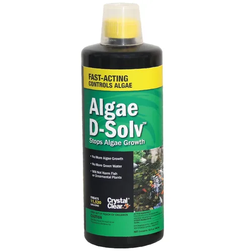 Vista 8 de CrystalClear Algae D-Solv - Alguicida de acción rápida registrado por la EPA, control de algas para fuentes y estanques al aire libre con koi
