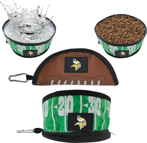 Vista 23 de Pets First NFL - Tazón plegable para mascotas
