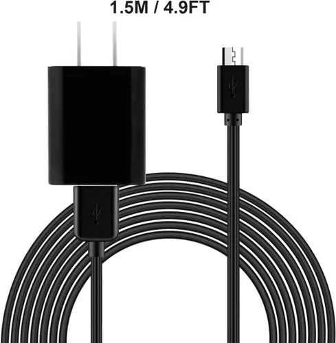 Vista 6 de Cargador de pared micro USB de 5 V 1A, cable de cargador Android, adaptador de corriente de CA a CC de 5 voltios de 1000 mA para carga de teléfono