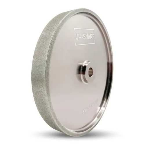 Vista 10 de Rueda de molienda CBN UF-SHARP de 8 pulgadas, grano 80, 1" de ancho, eje de 5/8", adecuada para todo tipo de amoladoras de banco de 8 pulgadas