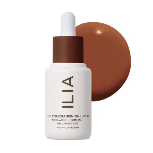 Vista 30 de ILIA - Tinte de piel Super Serum SPF 40 Sin comedogénesis, vegano, ligero para ayudar contra la luz azul, + contaminación mientras hidrata, Balos