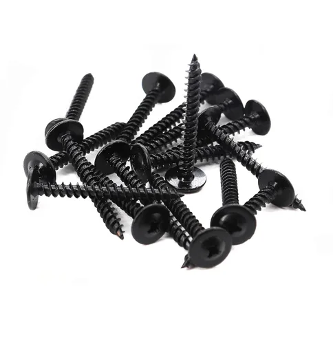 Vista 6 de cSeao 120pcs #8x1-1/2 Tornillos de Madera Negra, Cabeza Truss Phillips Drive Tornillos Autoperforantes
