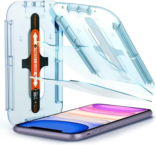 Vista 11 de Spigen Protector de pantalla de vidrio templado [GlasTR EZ FIT] diseñado para iPhone 11 Pro Max/iPhone Xs Max [6.5 pulgadas]