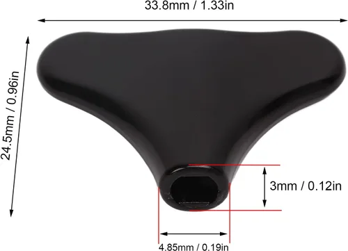 Vista 7 de Botón de clavijas de afinación de bajo eléctrico de metal negro, ajuste compacto para rendimiento de escenario