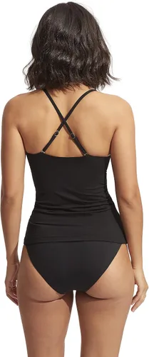 Vista 3 de Seafolly Traje de baño tipo tankini con parte delantera cruzada