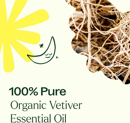 Vista 2 de Plant Therapy Aceite esencial de vetiver orgánico, 0.2 fl oz (1/6 oz) Aceite esencial puro sin diluir, ideal para meditación y cuidado natural