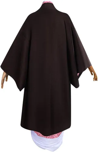 Vista 5 de Kamado - Disfraz de kimono Wan de Navidad para niños niñas y disfraces accesorios para el cabello y bambú