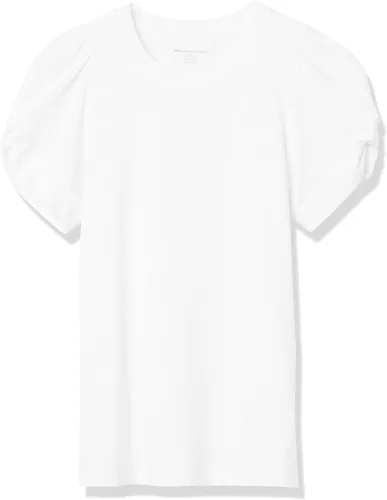 Vista 6 de Tienda Essentials Camiseta de manga torcida con cuello redondo para mujer