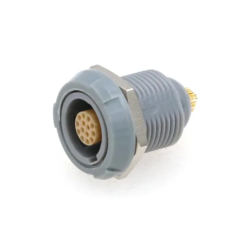 Vista 12 de 1P plástico PAG PKG enchufe enchufe Push Pull Auto bloqueo Hold Conector 2 Pin Plug macho para médico