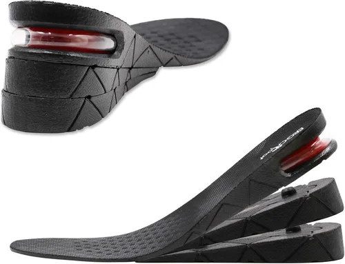 Vista 9 de ERGOfoot Plantillas para aumentar la altura para hombres y mujeres, alzas de zapatos invisibles ajustables y potenciadores de altura, se ajustan a