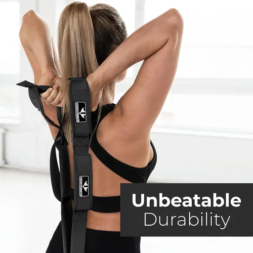 Vista 4 de VIKINGSTRENGTH Accesorio patentado de cable de cuerda de tríceps – Longitud mejorada para un máximo compromiso muscular – Cómodo agarre