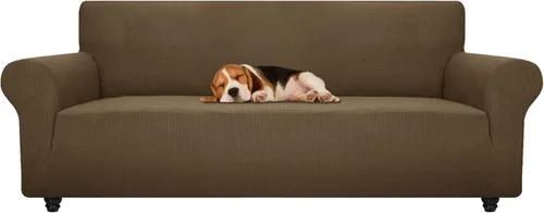 Vista 55 de ZNSAYOTX Funda súper elástica para silla (30"-47"), nuevas fundas de silla a rayas para sala de estar, aptas para perros y mascotas, protector