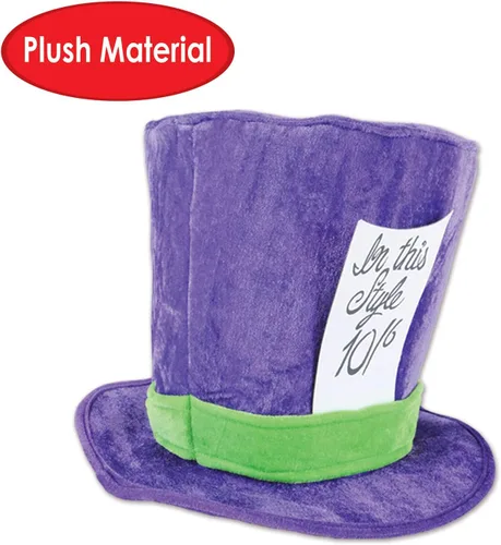 Vista 4 de Beistle Gorro unisex de tela de felpa suave para disfraz sombrero