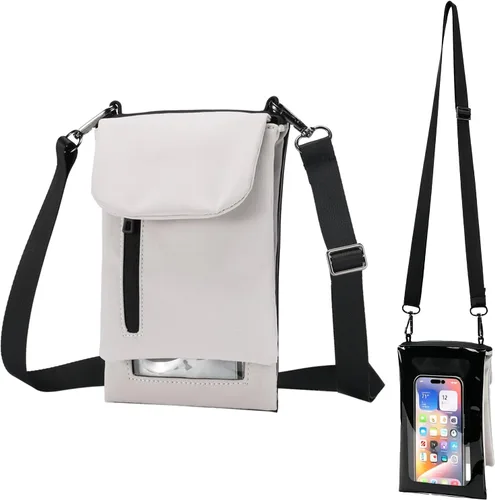 Vista 8 de Prime Comfort Funda para teléfono celular con correa cruzada ajustable, cordón para el cuello y correa para la muñeca, soporte para teléfono celular