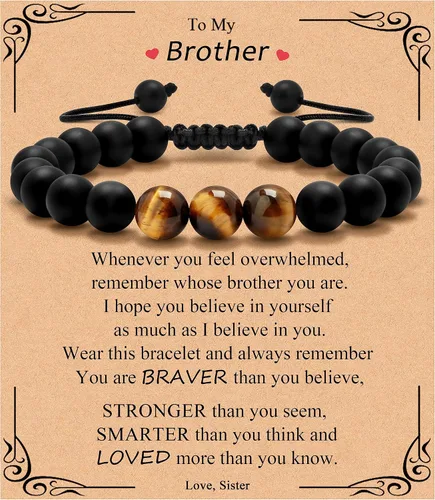 Vista 24 de Pulsera de regalos para hombres para papá hijo mi hombre novio marido hermano nieto abuelo papá bonus sobrino tío cumpleaños día del padre