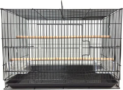 Vista 3 de Lote de diez aviarios criador de agapornis, pinzón, periquito, pinzón con puertas laterales de caja de anidación de 20 x 14 x 14 pulgadas de alto