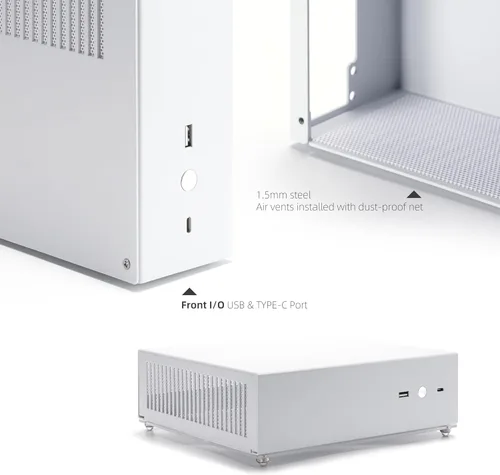 Vista 5 de SGPC K29 4.1L Mini ITX caso para HTPC y edificios de oficina