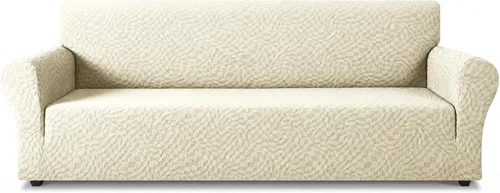 Vista 104 de ZNSAYOTX 1 Funda de silla Jacquard para sala de estar, funda de silla de alta elasticidad con brazos, antideslizante, apta para mascotas, funda