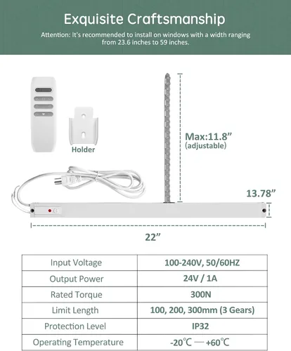 Vista 11 de Yoolax - Abreventanas motorizado inteligente, cerrador automático de ventanas WiFi