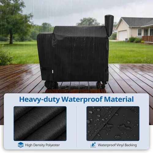 Vista 3 de SunPatio Cubierta para Parrilla de Exteriores Impermeable de Servicio Pesado Compatible con Parrilla de Pellets de Madera Traeger Serie 34