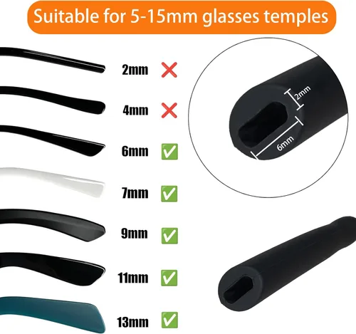 Vista 3 de Correa deportiva para lentes de sol, correa ajustable para lentes de sol, soporte para lentes para niños, mujeres y hombres, soporte para anteojos