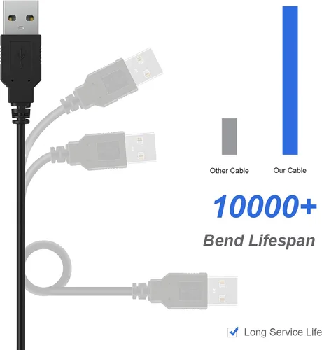 Vista 5 de DSi - Juego de cable de carga USB, cable cargador DSi y lápiz capacitivo compatible con Nintendo DSi, Play and Charge Cable de carga para DSi, con 3