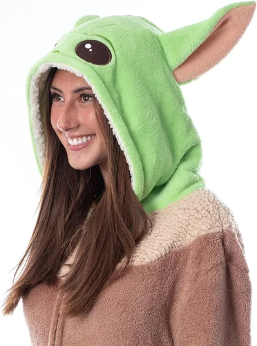 Vista 3 de Star Wars The Mandalorian - Pijama para adultos de The Child Grogu Kigurumi para hombres y mujeres Multi