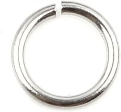 Vista 68 de HDSupplies 100 piezas - 4mm de argollas de acero inoxidable 304 de tono negro - Calibre 22 (espesor de 0.6mm)