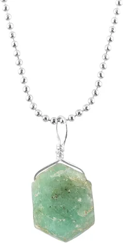 Vista 25 de Collar con colgante delicado de piedras preciosas multicolor