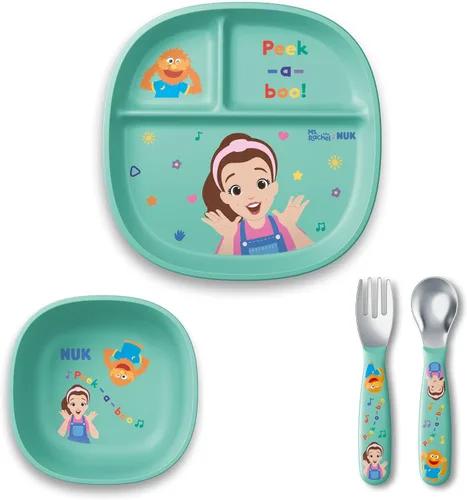 Vista 12 de NUK Cuencos de succión de silicona para bebés, función de succión que ayuda a reducir derrames, aptos para microondas y lavavajillas, sin BPA Verde