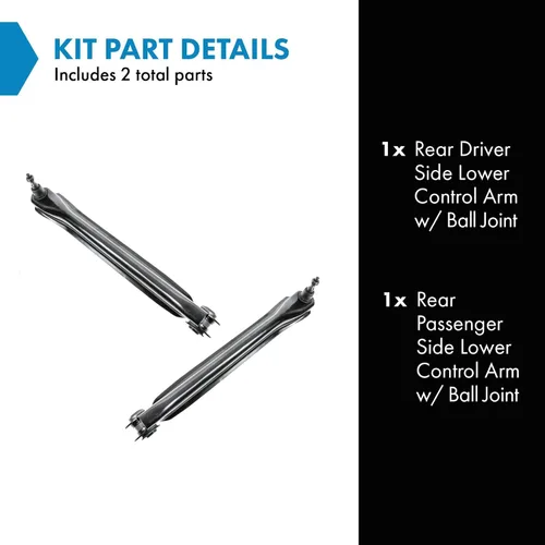 Vista 334 de Conjunto de Brazo de Control Inferior Delantero y Junta Esférica TRQ para Lado del Conductor y del Pasajero 2 Piezas Compatible con Ford Mustang GT