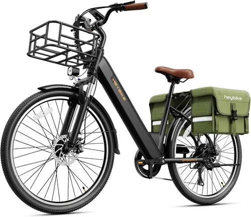 Vista 22 de Heybike Bicicleta eléctrica Cityscape 2.0 para adultos con motor de pico de 1200 W, batería extraíble de 468 Wh, bicicleta eléctrica de 50 millas