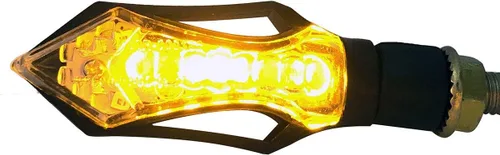 Vista 3 de Black Sequential Turn Signals LED Turn Signals Blinkers Indicators Compatible for 2016 Kawasaki Ninja H2R