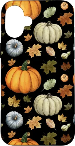 Vista 22 de iPhone 16 Falling Leaves Autumn and Pumpkin Happy Fall Case