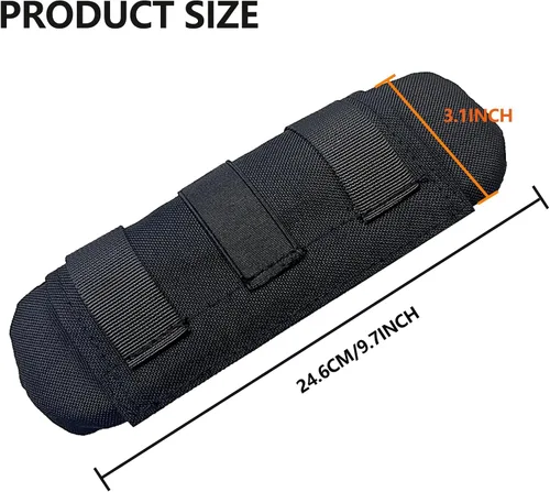 Vista 2 de 2 Pack Shoulder Strap Pad Backpack Strap Pads Tactical Vest Shoulder Pad Guitar Pad Width Up to 3.1" Compatible with Tactical Vest Tactical Sling Bag