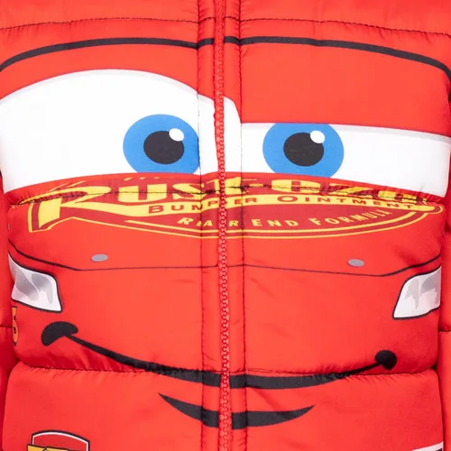 Vista 7 de Disney Cars Lightning McQueen - Abrigo de invierno con cremallera para cosplay