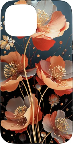 Vista 6 de Red Poppies Flowers In A Field Case for iPhone 16