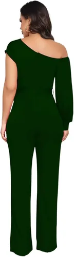 Vista 93 de DeftSharp Overol largo y elegante para mujer, sexy, para cóctel, fiesta, club, casual, para trabajo